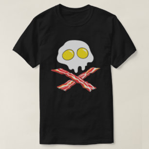 BACON AND EGGS COOL SKULL BONES SPOOF T-Shirt