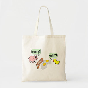 Bacon And Eggs Nightmare Tote Bag