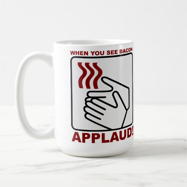 Bacon Applaud Mug (Left)