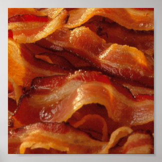 bacon = art poster