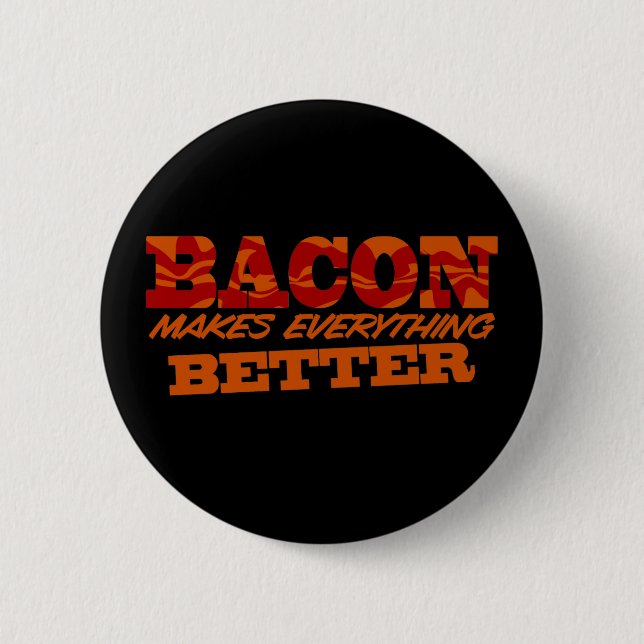 Bacon Better $6.95 Collectable 6 Cm Round Badge (Front)