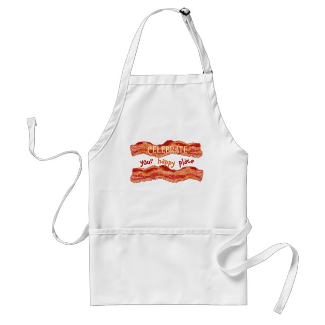 Bacon: Celebrate your happy place Standard Apron (Front)