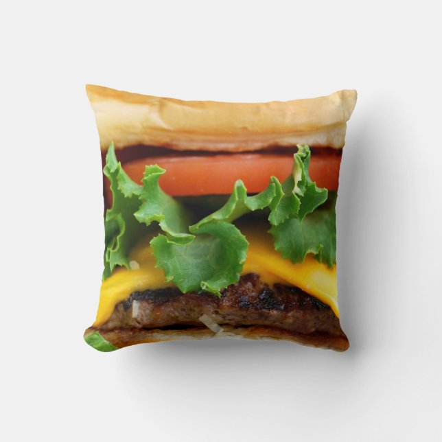 Bacon Cheeseburger Cushion (Front)