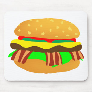 Bacon Cheeseburger Mouse Pad