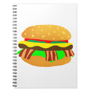 Bacon Cheeseburger Notebook