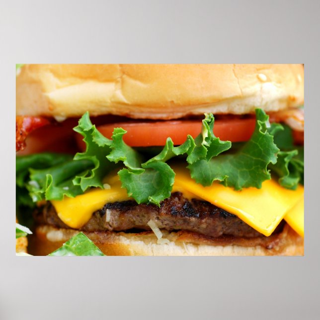 Bacon Cheeseburger Poster (Front)