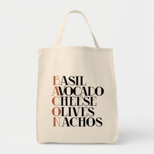 Bacon Chef Gourmet Tote Bag (Front)