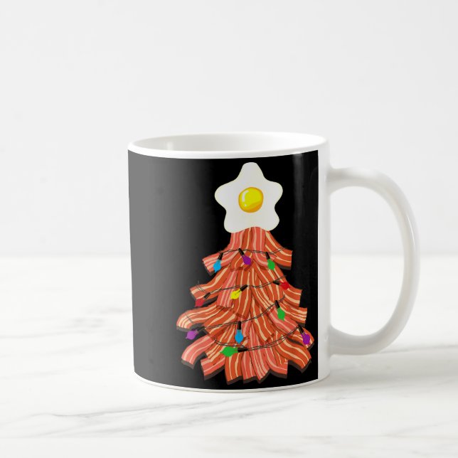Bacon Christmas Tree Egg Top Shirt _ Funny Rk Love Coffee Mug (Right)