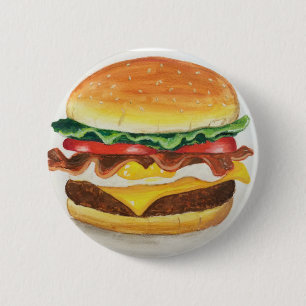 Bacon Egg & Cheeseburger Button