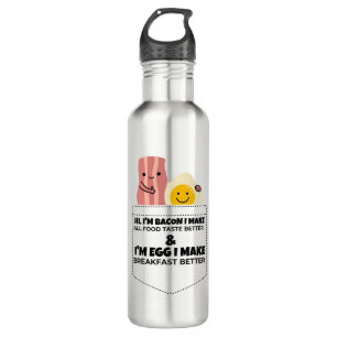 Bacon & egg talking  710 ml water bottle