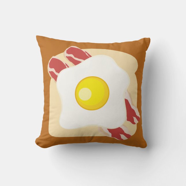 Bacon Egg Toast Pillow (Front)