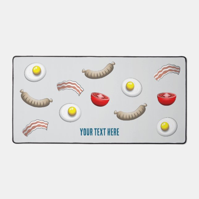 Bacon Eggs Fathers Day Desk Mat (Front)