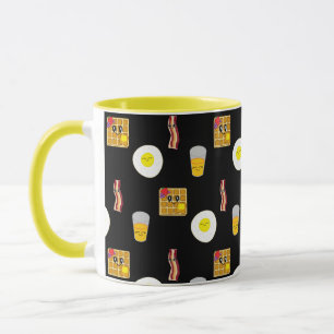 Bacon, Eggs, Waffles and Orange Juice Mug