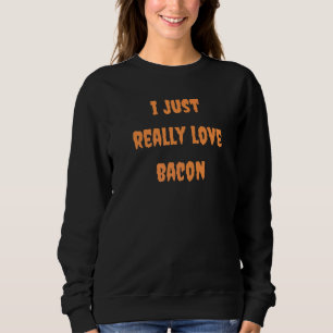 Bacon Foodie Halloween Autumn Spooky Goth Food Sweatshirt