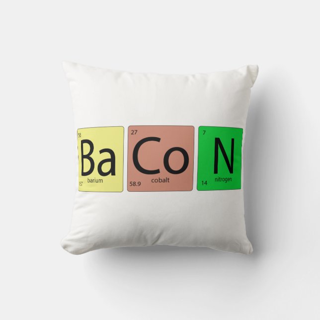 Bacon Geek Cushion (Front)