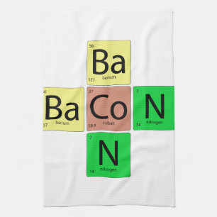 Bacon Geek Tea Towel