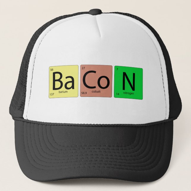 Bacon Geek Trucker Hat (Front)