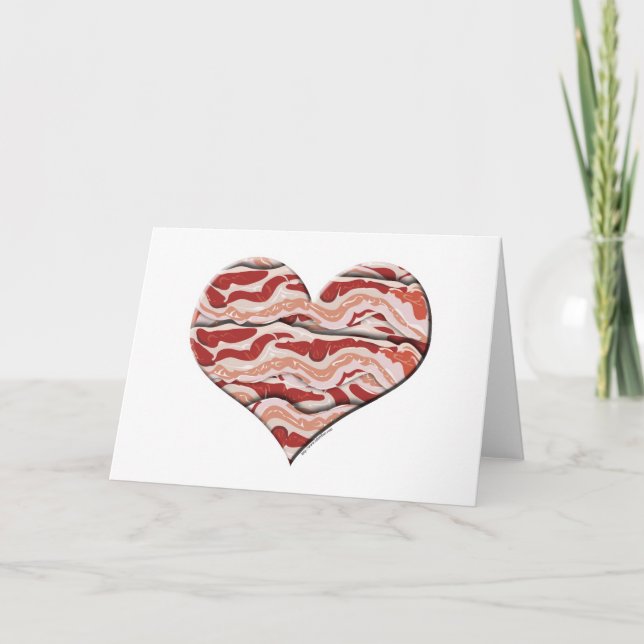 Bacon Hearted Card (Front)