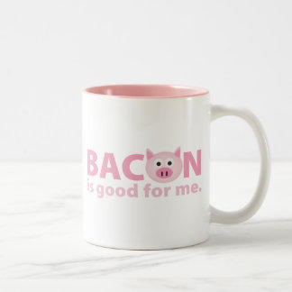 Bacon is Good for Me Two-Tone Coffee Mug