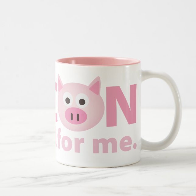 Bacon is Good for Me Two-Tone Coffee Mug (Right)
