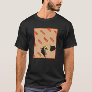 Bacon It Rain Pug Funny Graphic T-Shirt