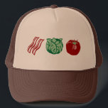 Bacon Lettuce & Tomato - The BLT! Trucker Hat<br><div class="desc">Yum,  my favourite sandwich! The BLT - bacon,  lettuce and tomato.</div>