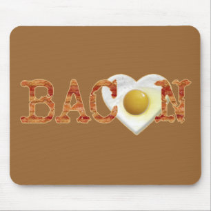 Bacon LOVE Mouse Pad