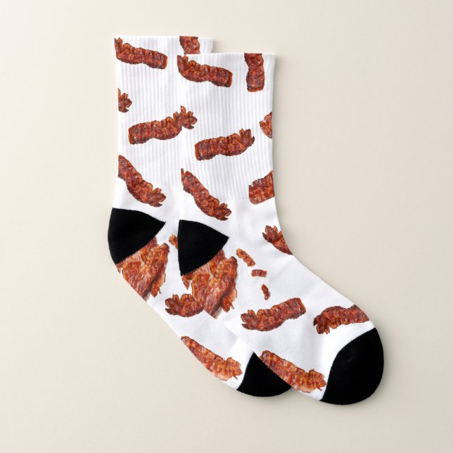 Bacon Lover Crispy Bacon Strips Socks (Pair)