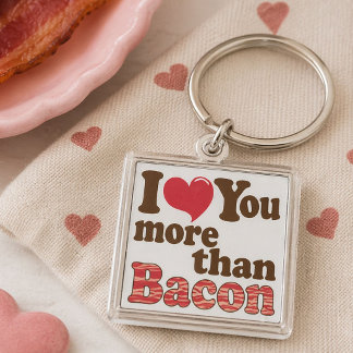 Bacon Lover Key Ring