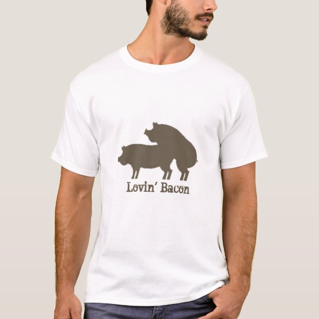 Bacon Lover Shirt - I heart Bacon Unisex Design (Front)