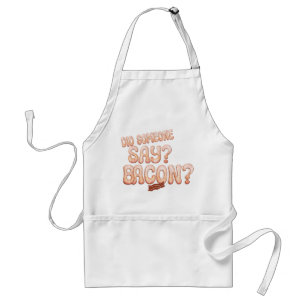 Bacon Lovers Adult Apron With Pockets Pig Design