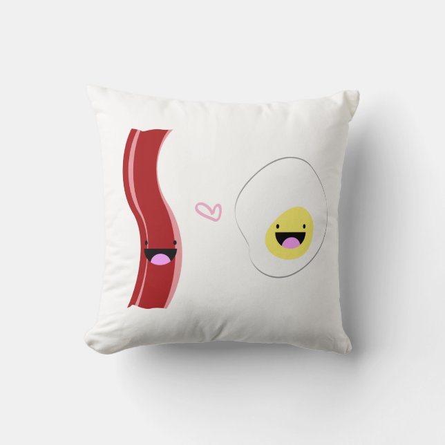 Bacon Loves Egg Cushion (Front)
