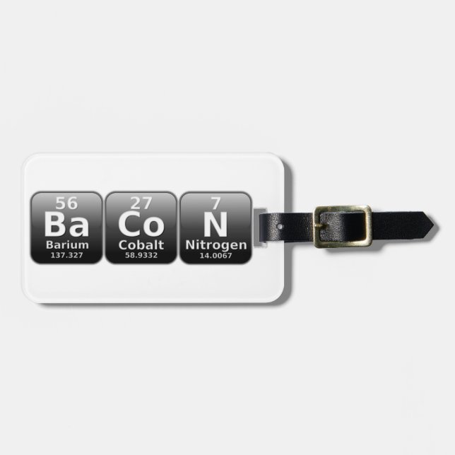 BaCoN Luggage Tag (Front Horizontal)