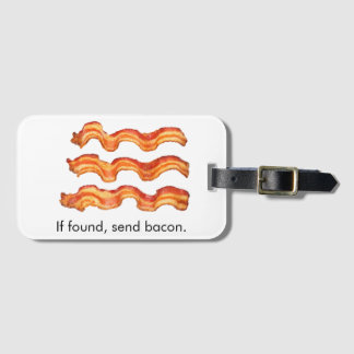 Bacon Luggage Tag