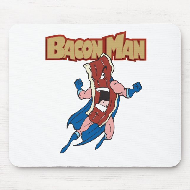 Bacon Man Mouse Pad (Front)