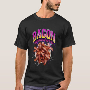 Bacon Meme Bootleg Rap Style 90s Vintage Funny T-Shirt
