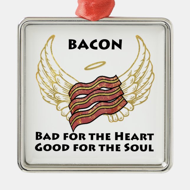 Bacon Metal Ornament (Front)