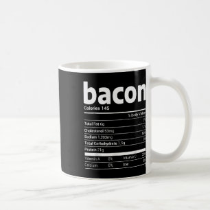 Bacon Nutrition Facts Family Matching Christmas Co Coffee Mug