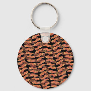 Bacon Pattern Key Ring