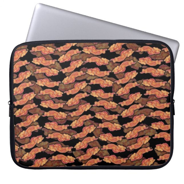 Bacon Pattern Laptop Sleeve (Front)