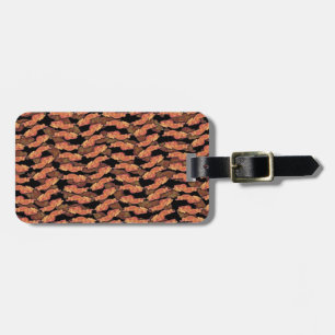 Bacon Pattern Luggage Tag