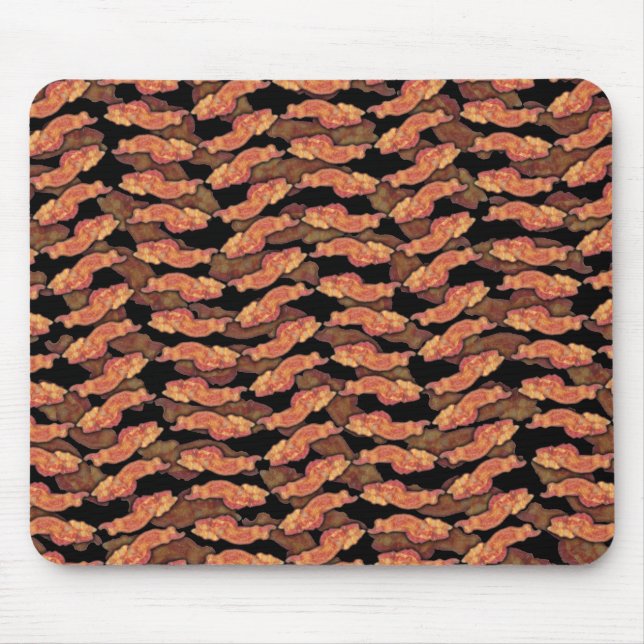 Bacon Pattern Mouse Pad (Front)