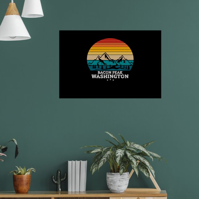 BACON PEAK WASHINGTON POSTER (Living Room 1)