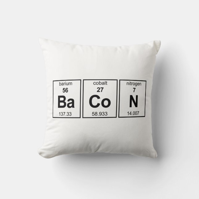 BaCoN Periodic Table Cushion (Front)