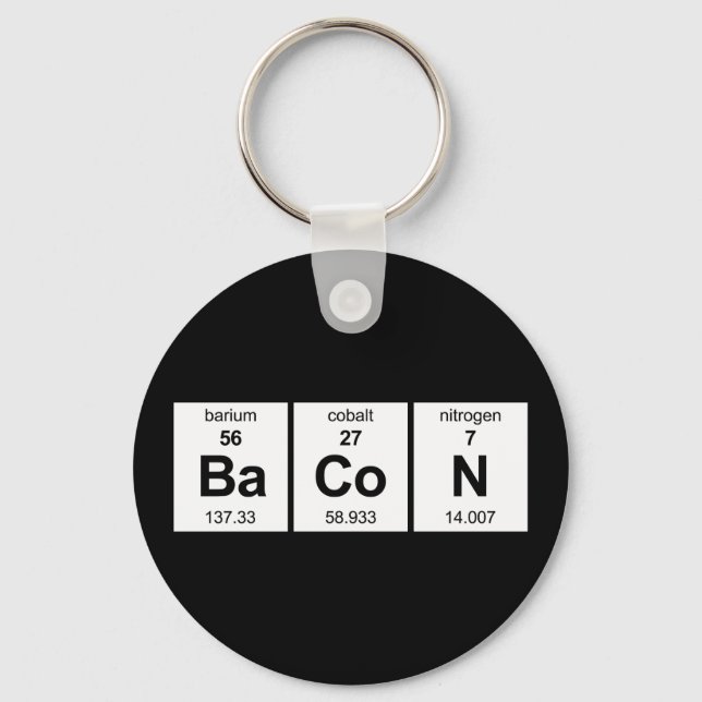 BaCoN Periodic Table Key Ring (Front)
