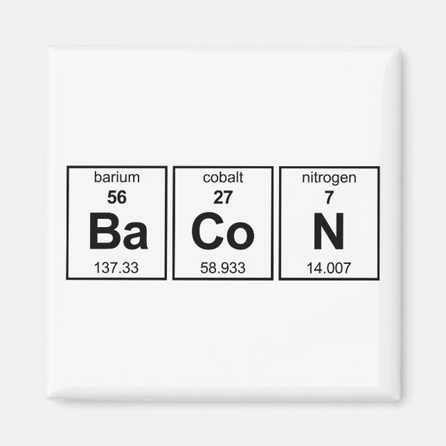 BaCoN Periodic Table Magnet (Front)