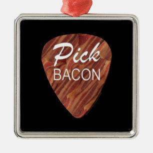 Bacon Pick Metal Ornament