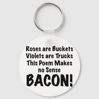 Bacon Poem Key Ring