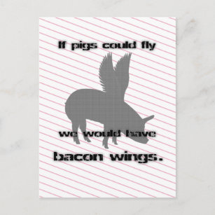 bacon postcard