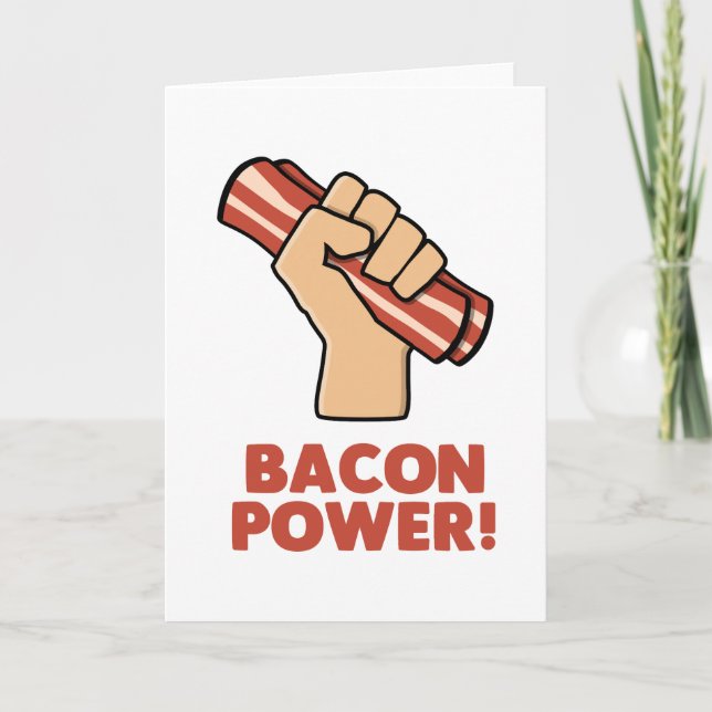Bacon Power Thank You Card (Front)
